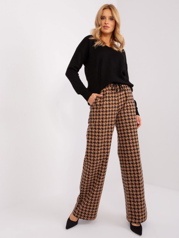 Spodnie-LK-SP-509429.87-camelowy rozmiar - L/XL
