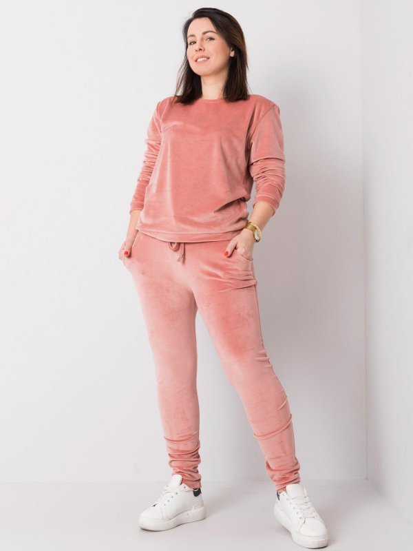 Komplet-RV-KMPL-6085.05-ciemny różowy rozmiar - 2XL