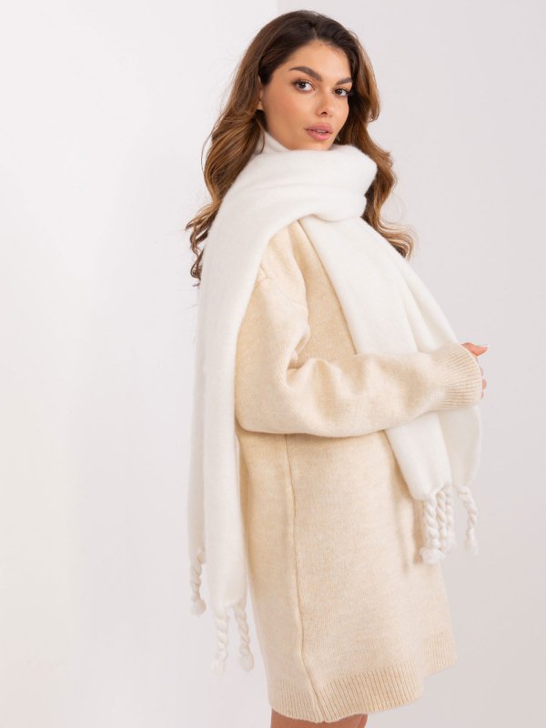 Szalik-AT-SZ-2313502.47P-ecru rozmiar - ONE SIZE