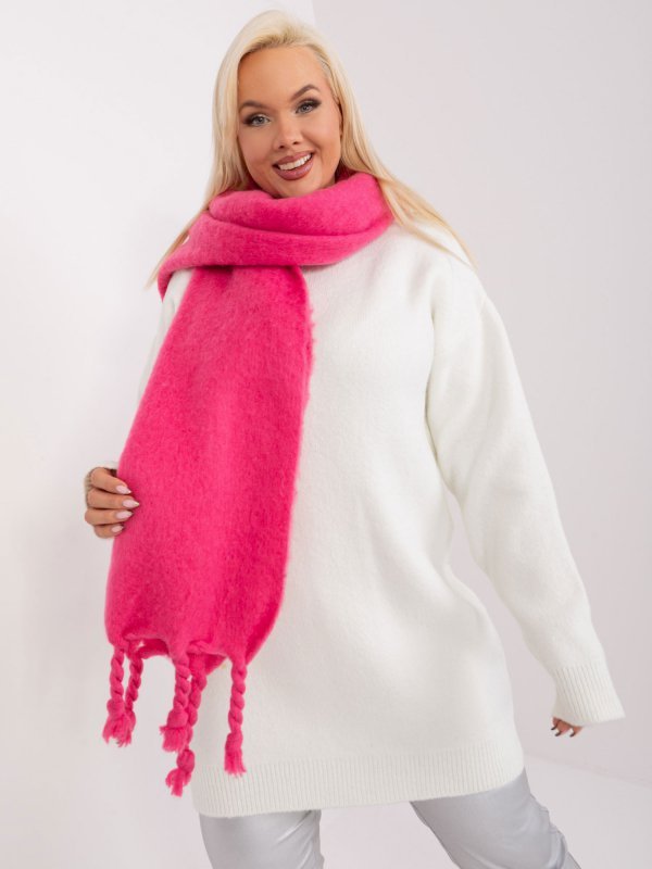 Szalik-AT-SZ-2313502.53P-ciemny różowy rozmiar - ONE SIZE