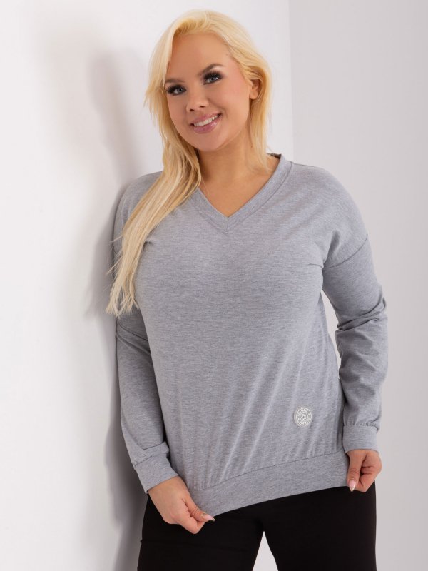 Bluzka-RV-BZ-9259.97-szary rozmiar - ONE SIZE