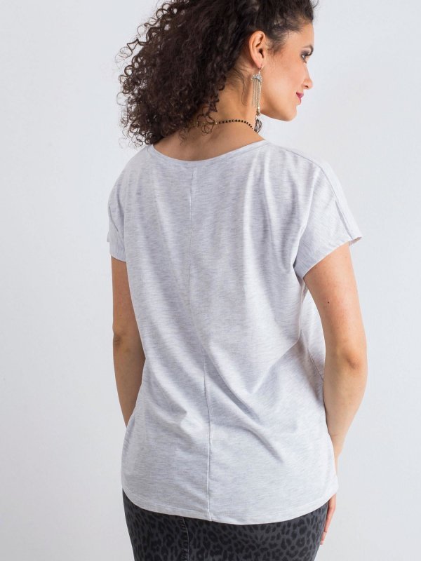T-shirt-RV-TS-4832.27P-jasny szary rozmiar - XS