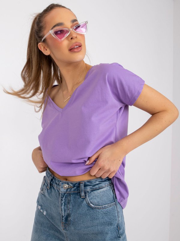 T-shirt-RV-TS-4832.18P-jasny fioletowy rozmiar - S