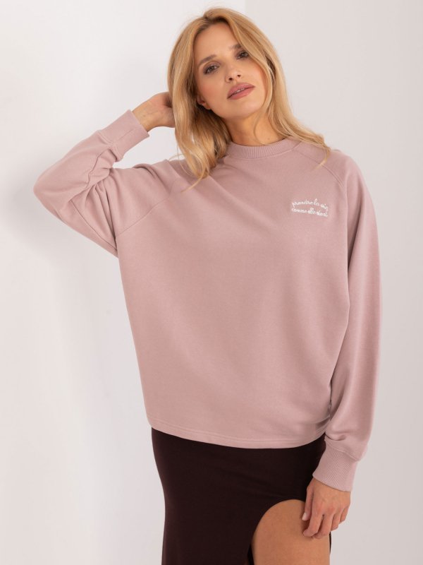 Bluza-D10088BC02656A-ciemny różowy rozmiar - M