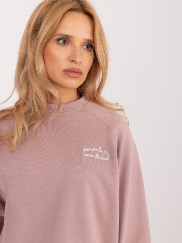 Bluza-D10088BC02656A-ciemny różowy rozmiar - L