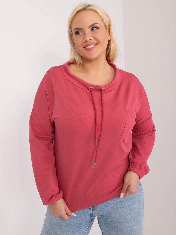 Bluzka-RV-BZ-9234.38-koralowy rozmiar - ONE SIZE