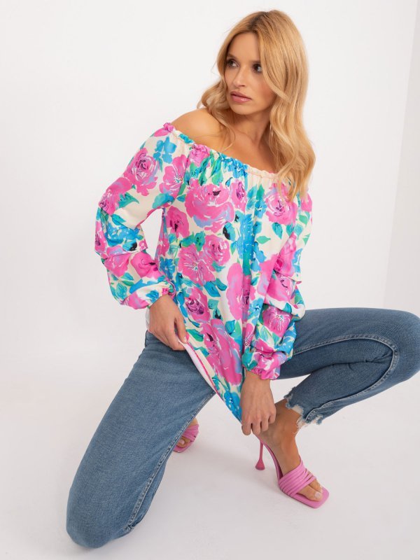 Bluzka-WN-BZ-8281.59-niebieski rozmiar - L/XL