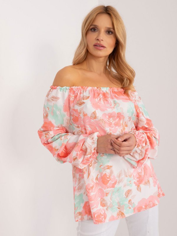 Bluzka-WN-BZ-8281.22-brzoskwiniowy rozmiar - L/XL