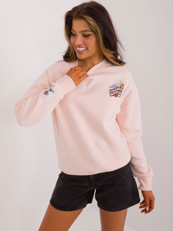 Bluza-D10600T02568D-jasny różowy rozmiar - XS