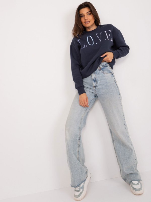 Bluza-D10606BA02565C-granatowy rozmiar - XS
