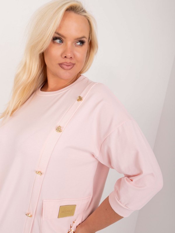 Bluzka-RV-BZ-9540.23X-jasny różowy rozmiar - ONE SIZE