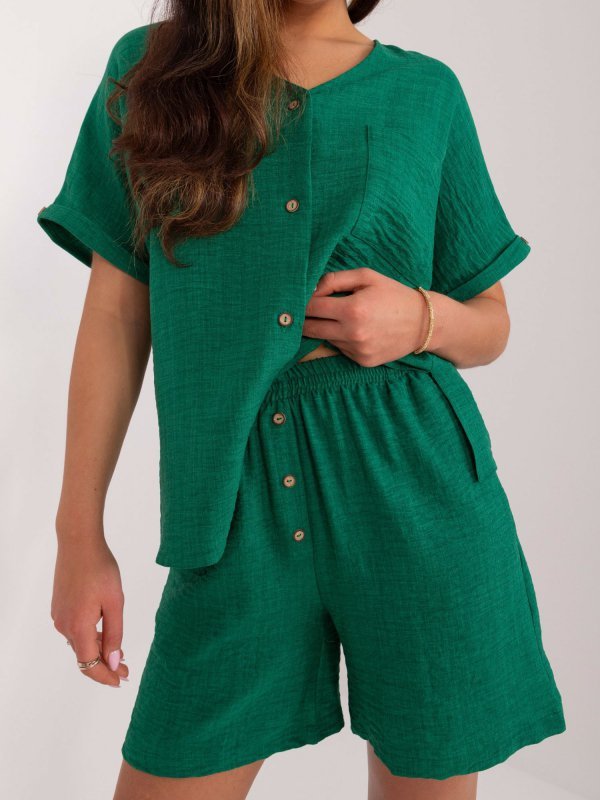 Komplet-LK-KMPL-509713.03X-ciemny zielony rozmiar - L/XL