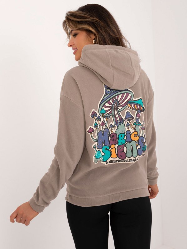 Bluza-D20005M02679A-ciemny bezowy rozmiar - M