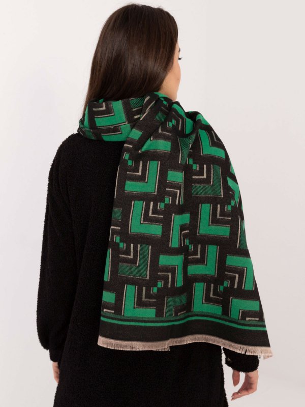 Szalik-AT-SZ-23158.32-czarno-zielony rozmiar - ONE SIZE
