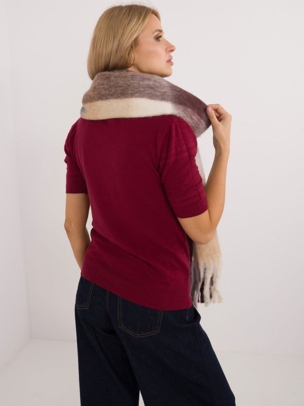 Szalik-AT-SZ-2312501.62-brązowy rozmiar - ONE SIZE