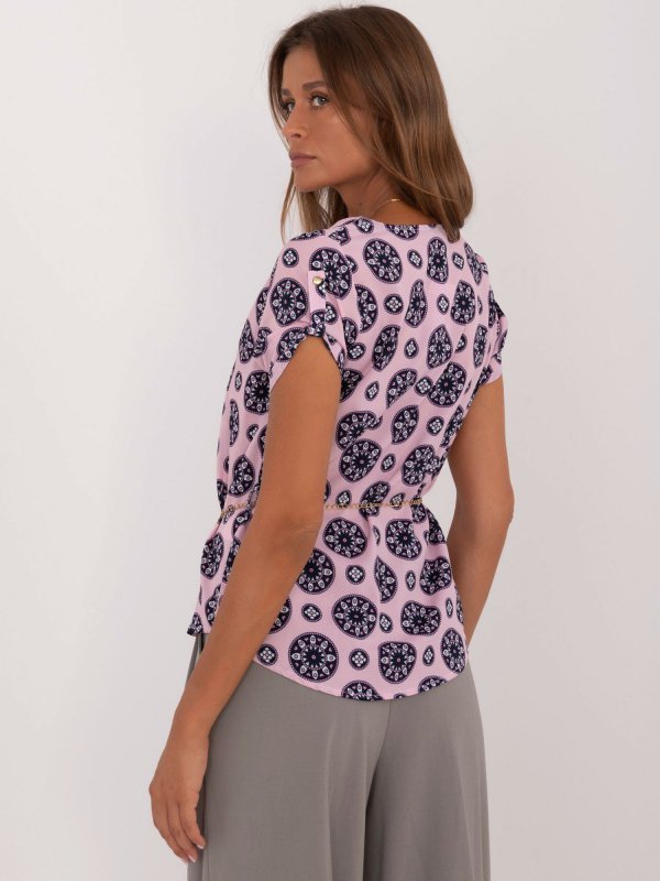 Bluzka-LK-BZ-505775.00-jasny różowy rozmiar - 46