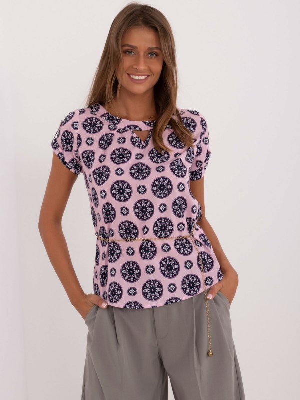 Bluzka-LK-BZ-505775.00-jasny różowy rozmiar - 36