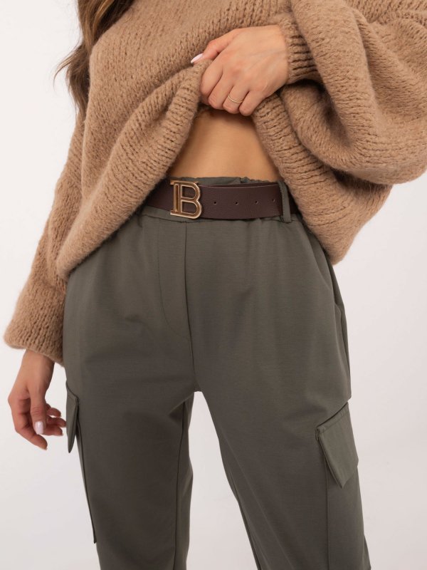 Spodnie-TW-SP-BI-6-1313.47-khaki rozmiar - ONE SIZE