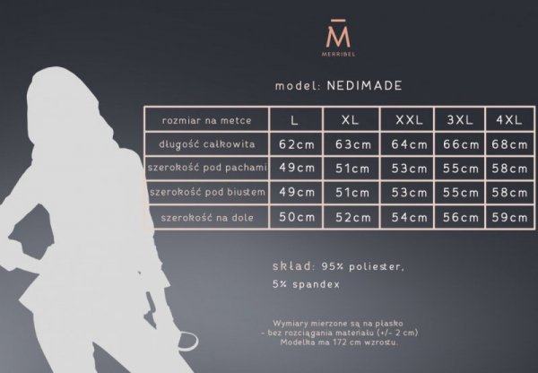 Bluzka Nedimade Dark Green rozmiar - 4XL