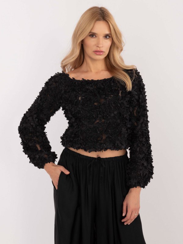 Bluzka-MI-BZ-26158.20-czarny rozmiar - ONE SIZE