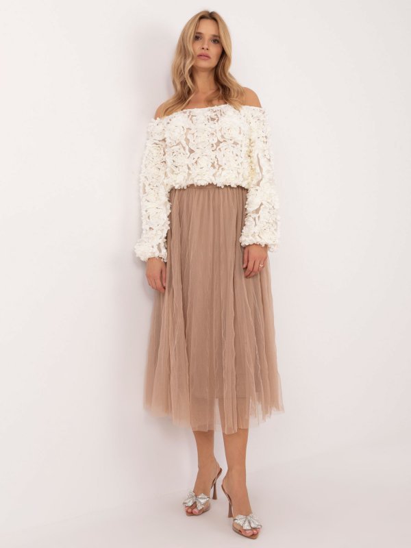 Spódnica-TW-SD-BI-885.99-camelowy rozmiar - ONE SIZE