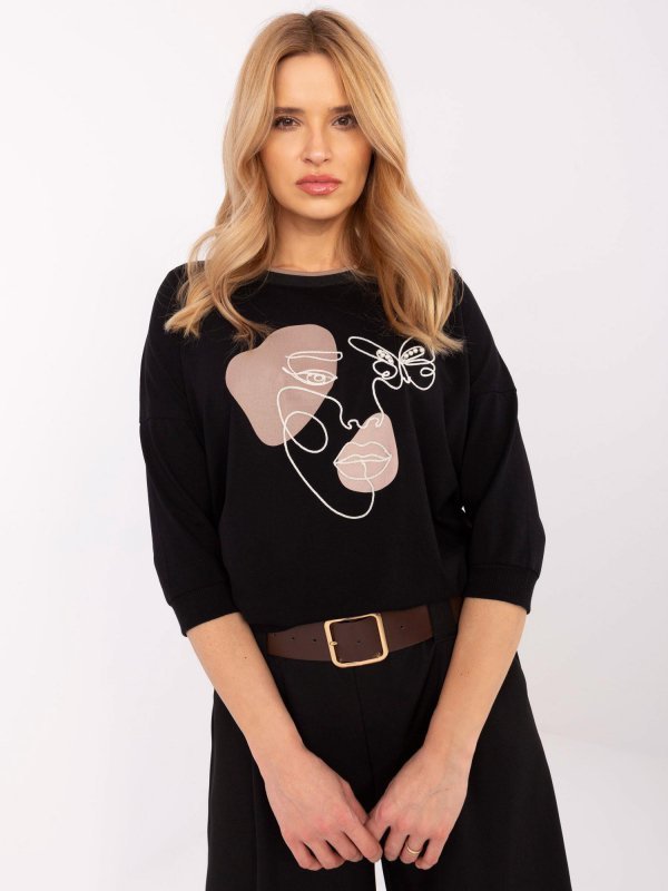 Bluzka-RV-BZ-A265.25-czarny rozmiar - ONE SIZE
