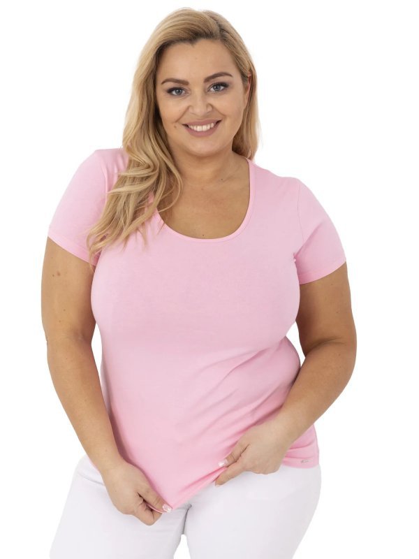 T-shirt-RV-TS-A556.03-jasny różowy rozmiar - XL
