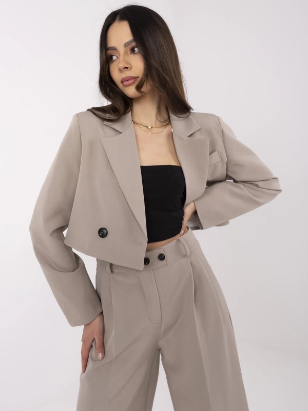 Komplet-DHJ-KMPL-A9019.68-ciemny bezowy rozmiar - L/XL
