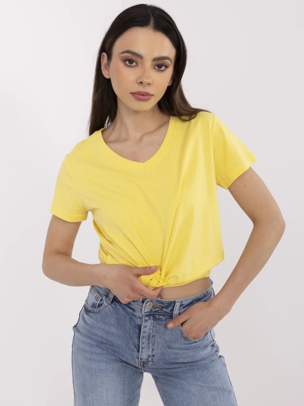 T-shirt-CLM-TS-1639.12-żółty rozmiar - L