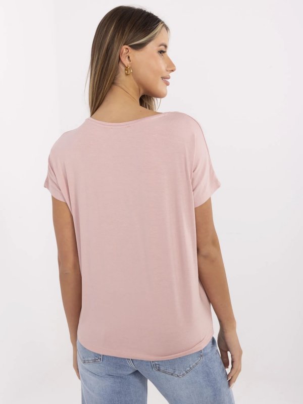T-shirt-D12100M02737A-jasny różowy rozmiar - XL