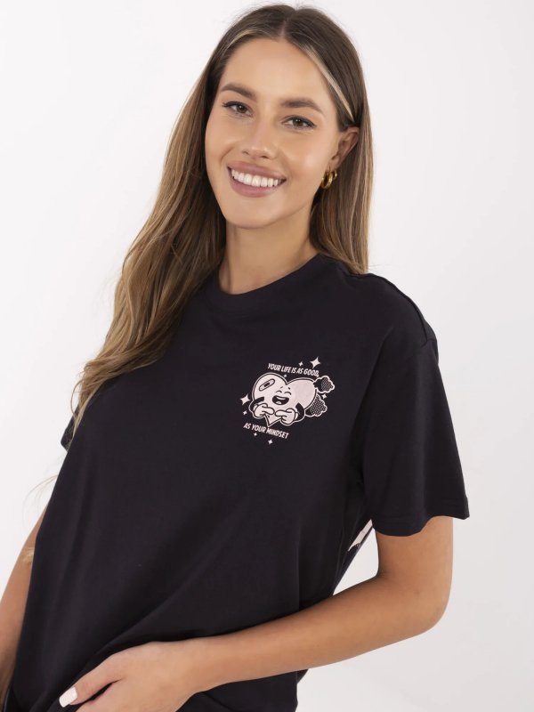 T-shirt-D12022AC02645I-ciemny szary rozmiar - L