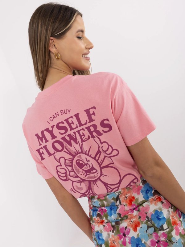 T-shirt-D12022AC02645I-różowy rozmiar - XL