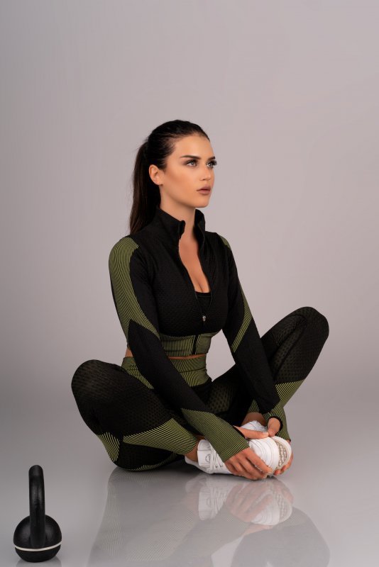 Komplet Gym 676 Green 1756 rozmiar - S