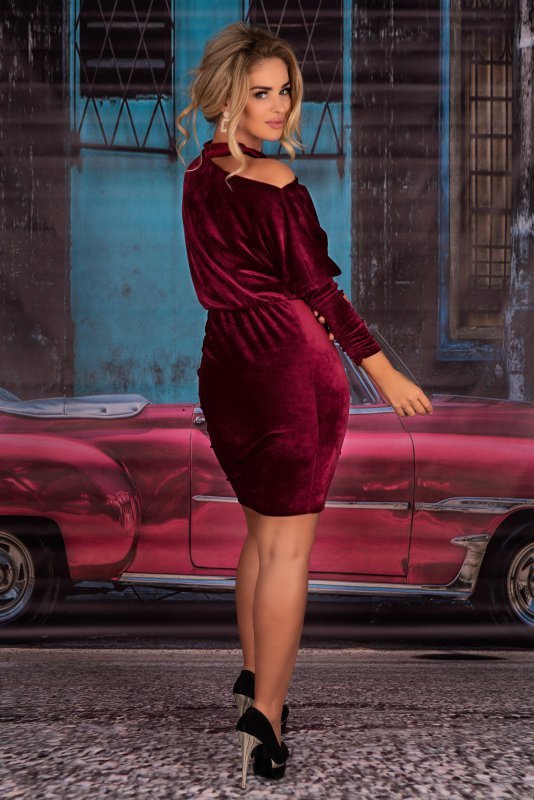 Sukienka Milona Maroon 0112 rozmiar - L