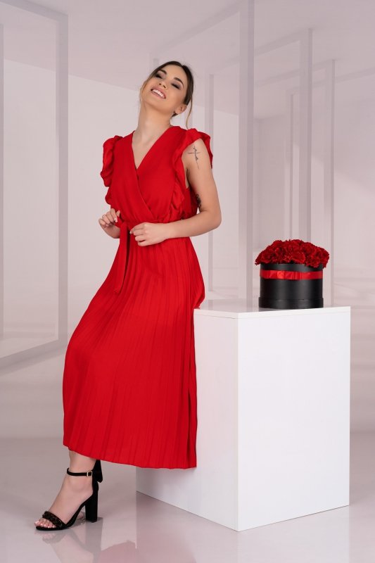 Sukienka Merlotina Red D03 rozmiar - L