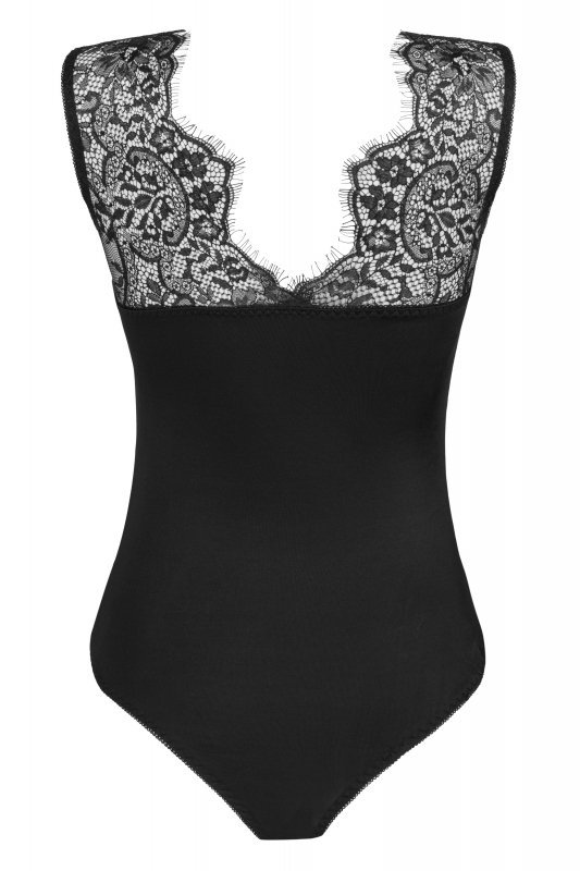 Body Mudienin Black Czarny Collection LivCo Corsetti Fashion rozmiar - S/M