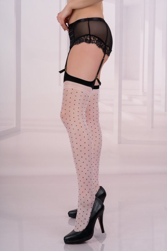 Pończochy Tarini 20 DEN White Biały LivCo Corsetti Fashion  rozmiar - 4