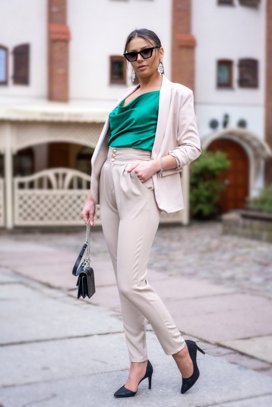 Spodnie Elegant Beige rozmiar - L