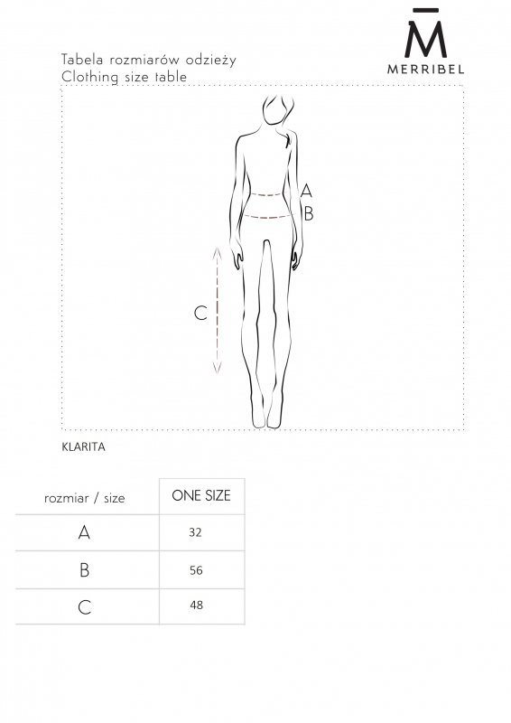 Merribel plisowana krótka spódniczka Klarita Czarna/Black rozmiar - ONE SIZE