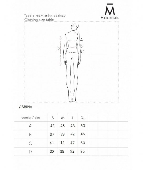 Merribel dzianinowa sukienka na ramiączkach Obrina Liliowa/Lilac rozmiar - XL