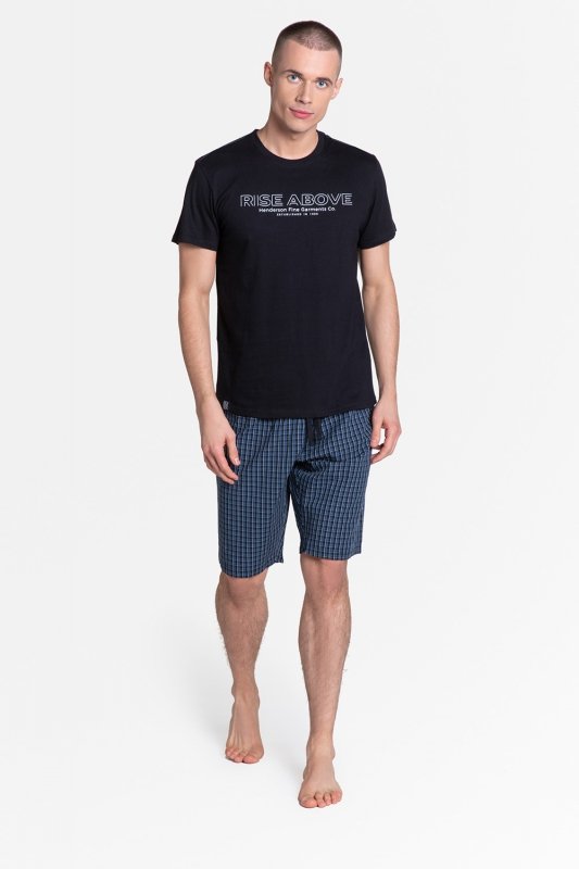 Piżama Męska Model Dojo 38883-99X Black/Navy - Henderson