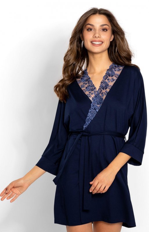 Szlafrok Damski Model Daphne 172554 Navy - Momenti Per Me