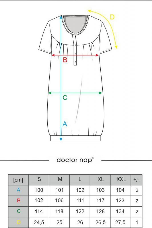 Doctornap Koszula nocna TCB 4348 deep blue