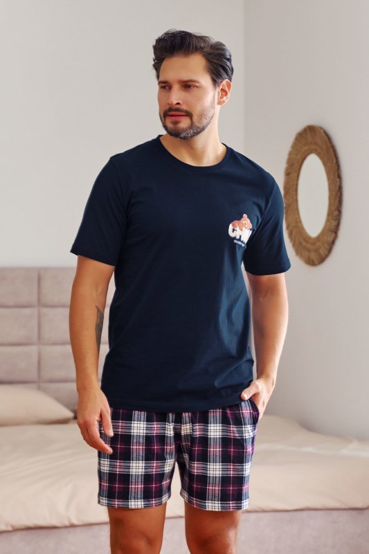Doctornap Piżama męska PMB 7201 navy blue