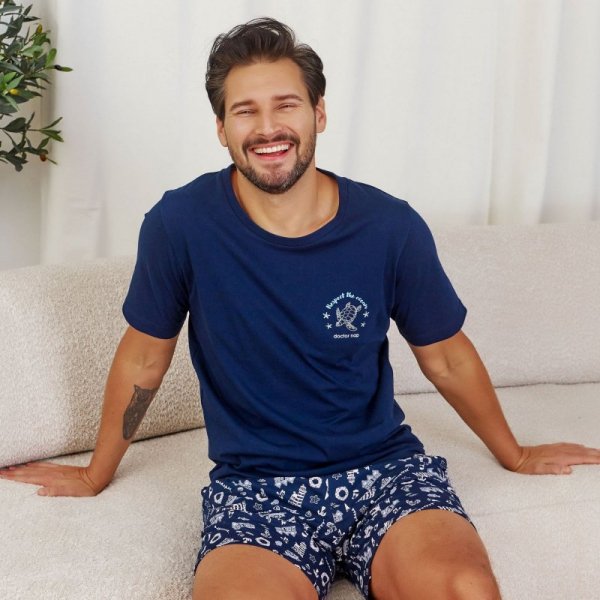 Doctornap Piżama męska PMB 7210 navy blue