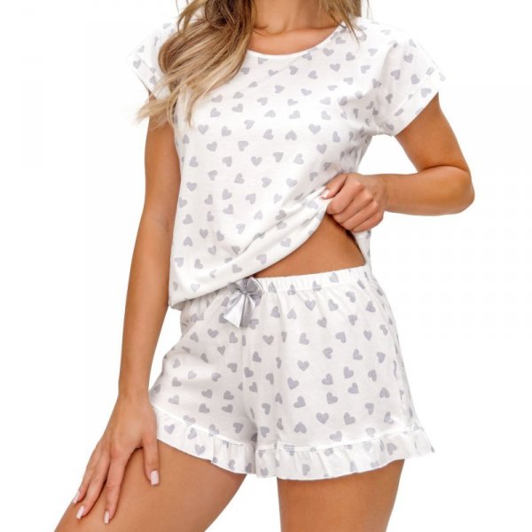 Donna Piżama damska Love short biała