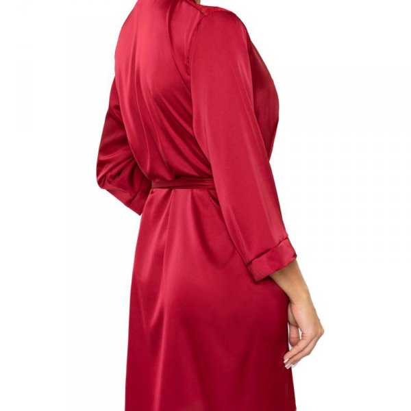 Donna Szlafrok damski Mari bordowy