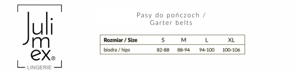 Julimex Pas do pończoch Rose biały