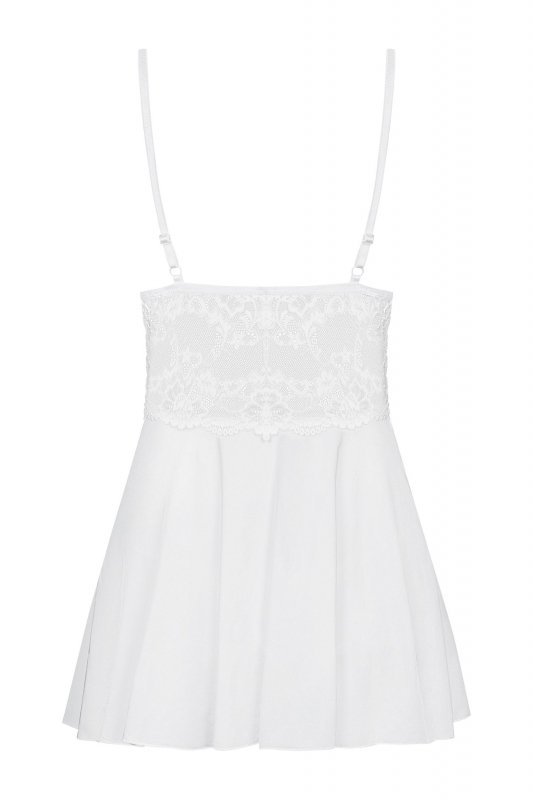Obsessive Babydoll i stringi 810-BAB-2 białe