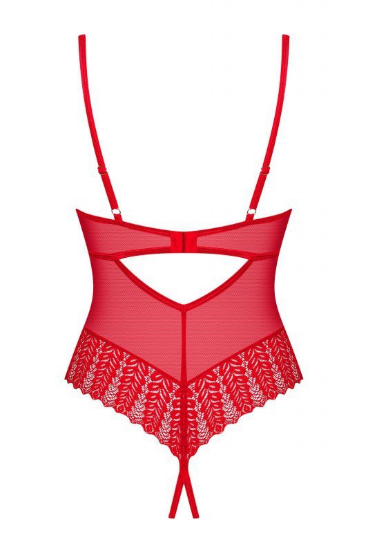 Obsessive Body otwarte Ingridia czerwone